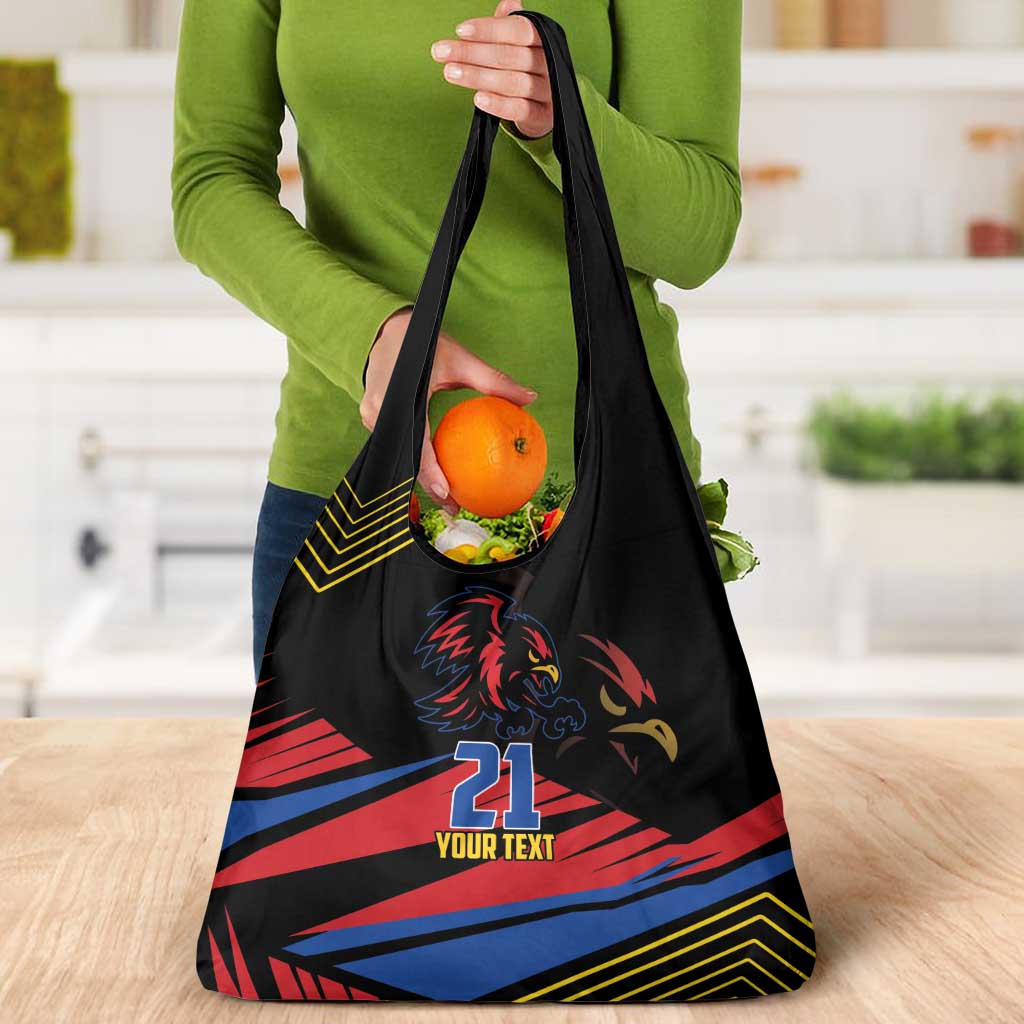 Custom Caribbean Cricket Antigua and Barbuda Grocery Bag - Wonder Print Shop