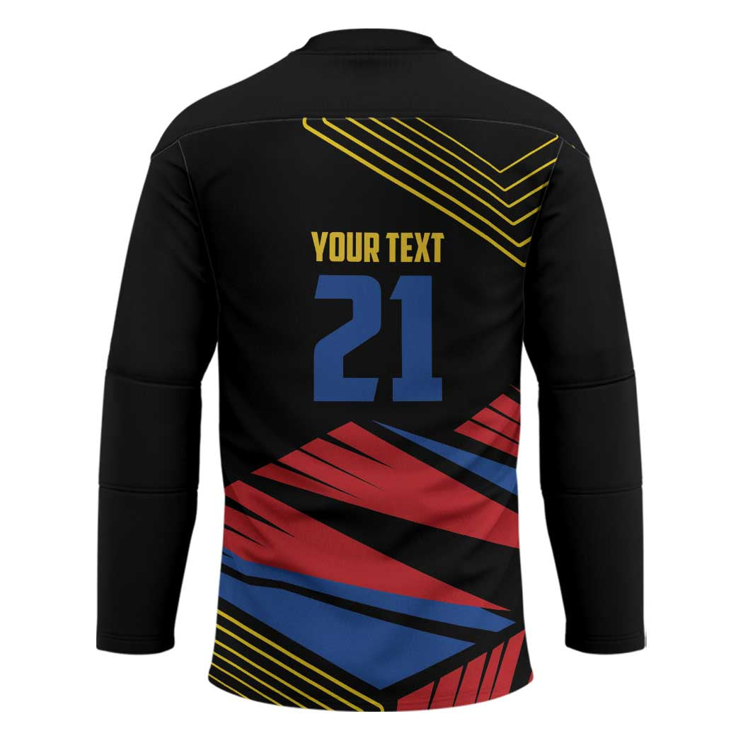 Custom Caribbean Cricket Antigua and Barbuda Hockey Jersey - Wonder Print Shop