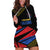Custom Caribbean Cricket Antigua and Barbuda Hoodie Dress - Wonder Print Shop
