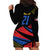 Custom Caribbean Cricket Antigua and Barbuda Hoodie Dress - Wonder Print Shop