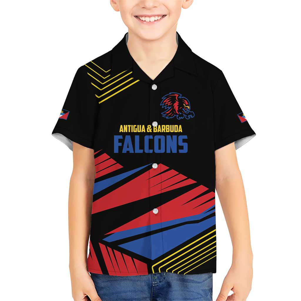 Custom Caribbean Cricket Antigua and Barbuda Kid Hawaiian Shirt - Wonder Print Shop