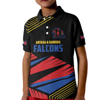 Custom Caribbean Cricket Antigua and Barbuda Kid Polo Shirt - Wonder Print Shop