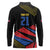 Custom Caribbean Cricket Antigua and Barbuda Long Sleeve Polo Shirt - Wonder Print Shop