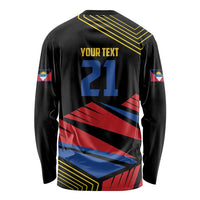 Custom Caribbean Cricket Antigua and Barbuda Long Sleeve Shirt - Wonder Print Shop