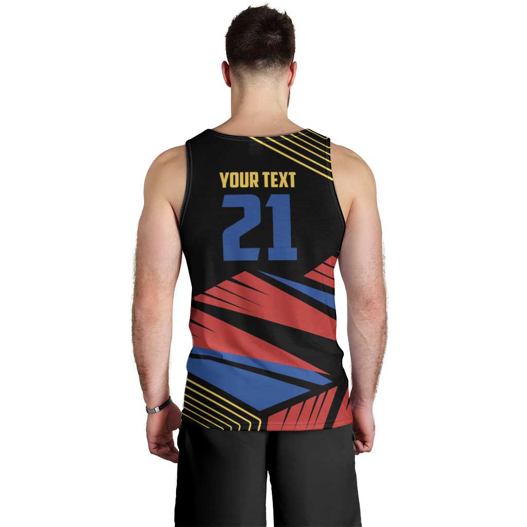 Custom Caribbean Cricket Antigua and Barbuda Men Tank Top - Wonder Print Shop