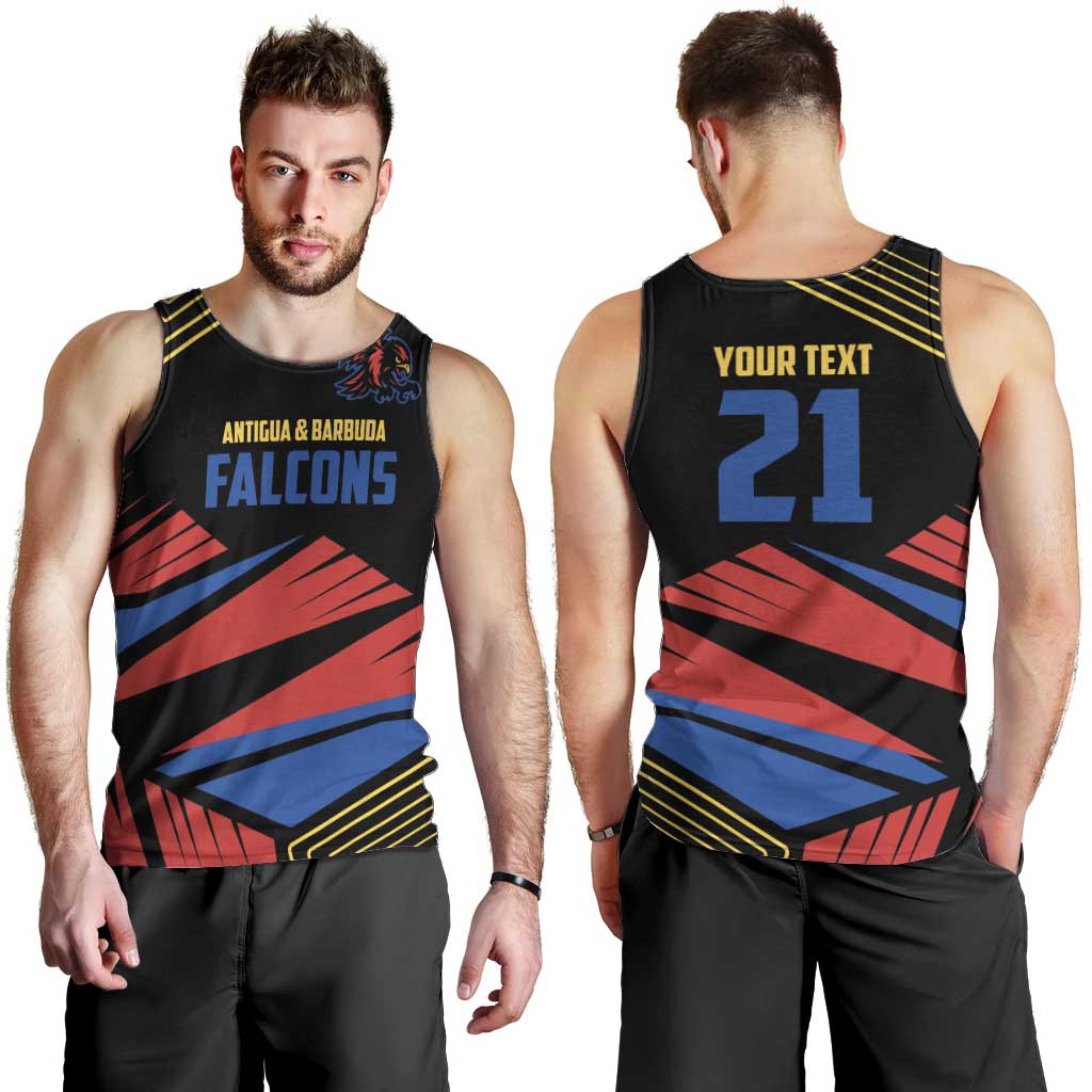 Custom Caribbean Cricket Antigua and Barbuda Men Tank Top - Wonder Print Shop