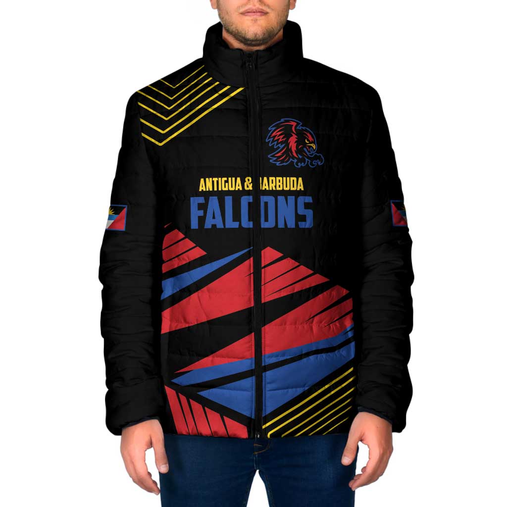 Custom Caribbean Cricket Antigua and Barbuda Padded Jacket - Wonder Print Shop