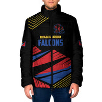 Custom Caribbean Cricket Antigua and Barbuda Padded Jacket - Wonder Print Shop