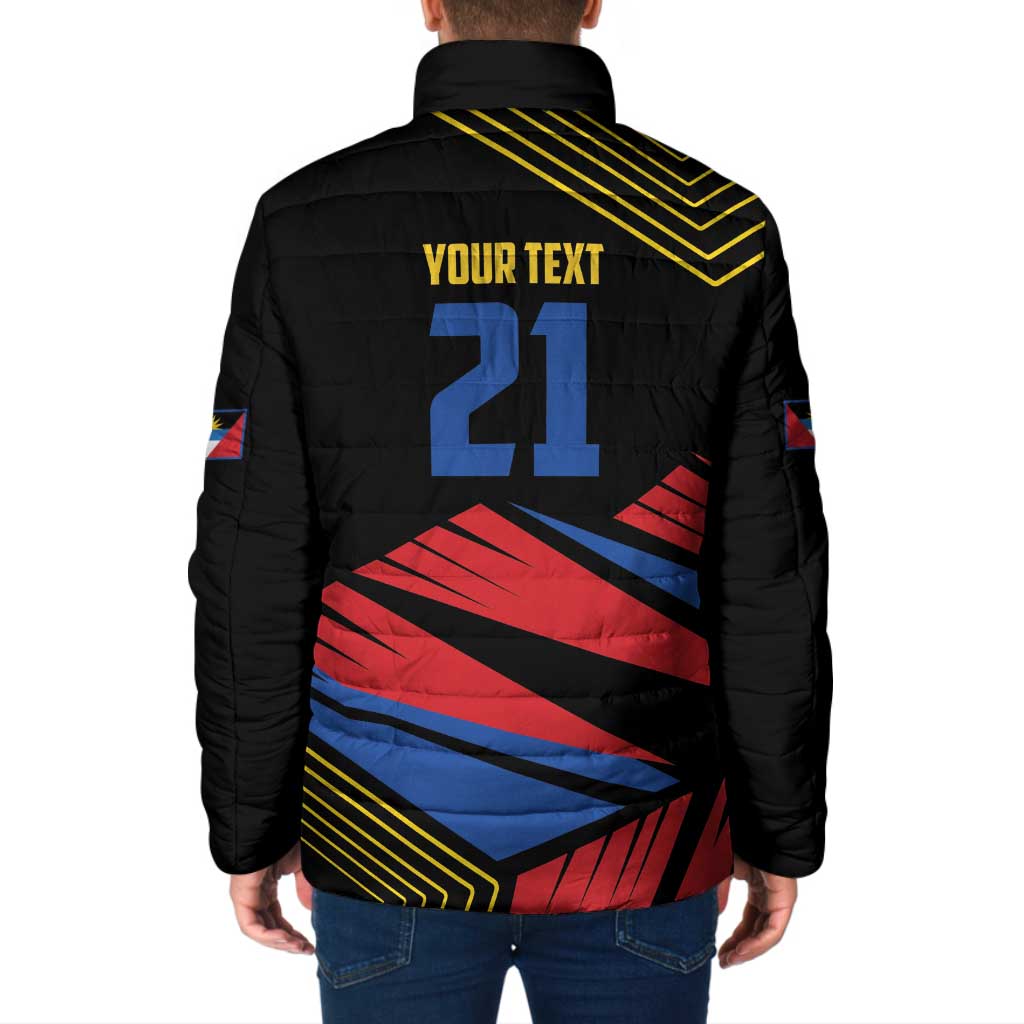 Custom Caribbean Cricket Antigua and Barbuda Padded Jacket - Wonder Print Shop