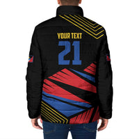 Custom Caribbean Cricket Antigua and Barbuda Padded Jacket - Wonder Print Shop