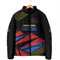 Custom Caribbean Cricket Antigua and Barbuda Padded Jacket - Wonder Print Shop