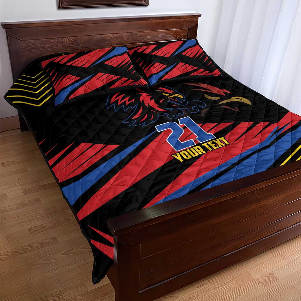Custom Caribbean Cricket Antigua and Barbuda Quilt Bed Set - Wonder Print Shop