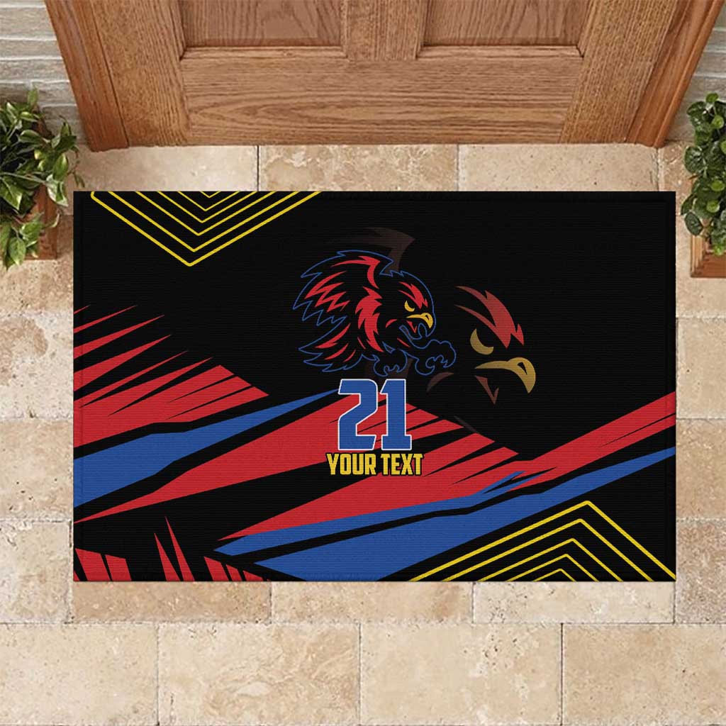 Custom Caribbean Cricket Antigua and Barbuda Rubber Doormat - Wonder Print Shop