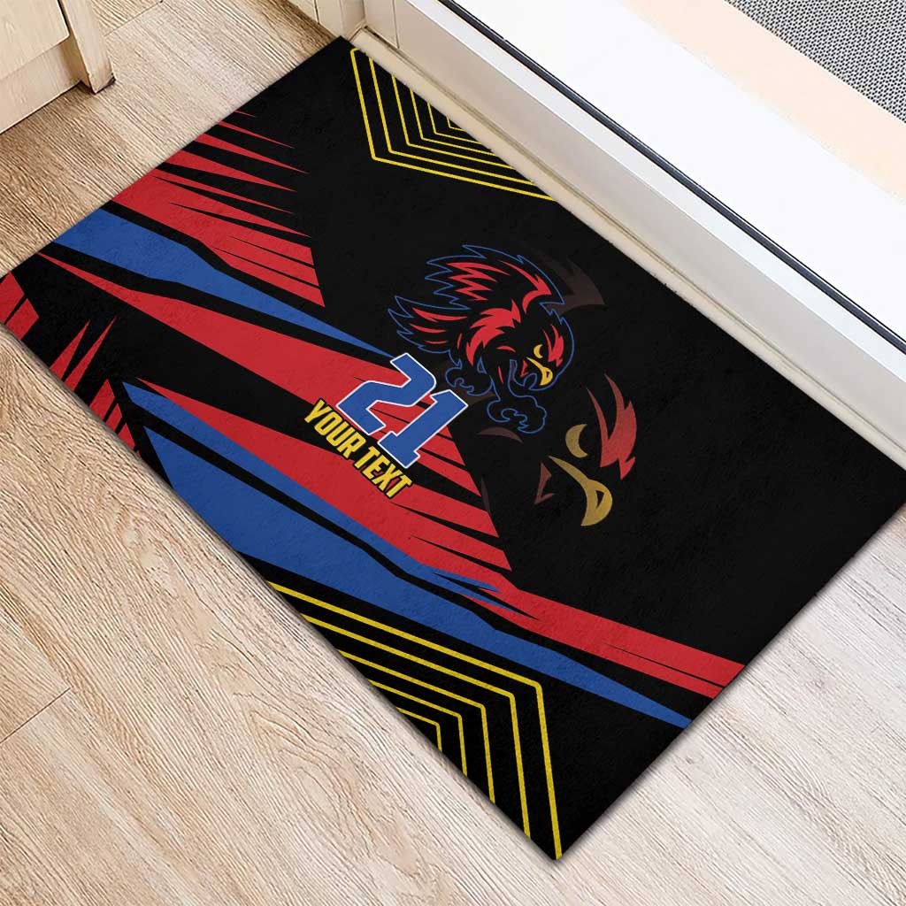 Custom Caribbean Cricket Antigua and Barbuda Rubber Doormat - Wonder Print Shop