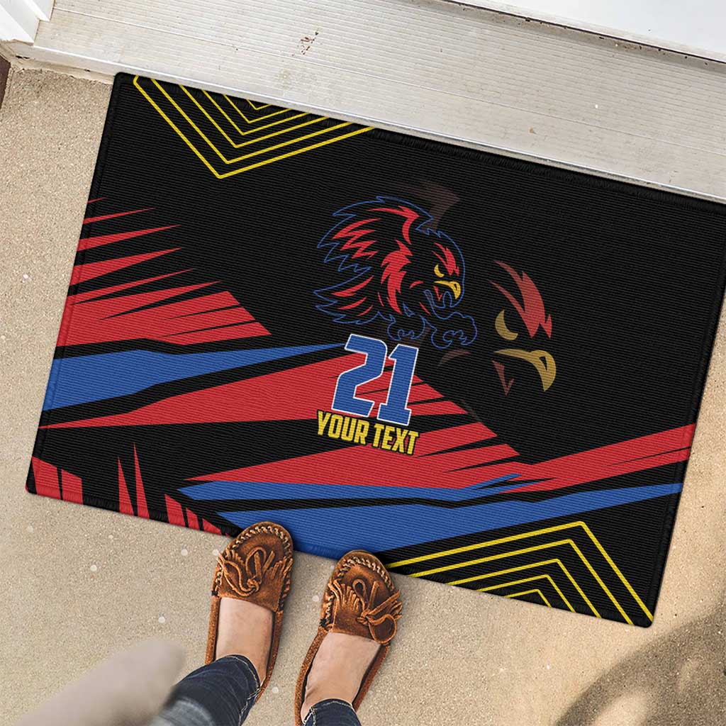 Custom Caribbean Cricket Antigua and Barbuda Rubber Doormat - Wonder Print Shop