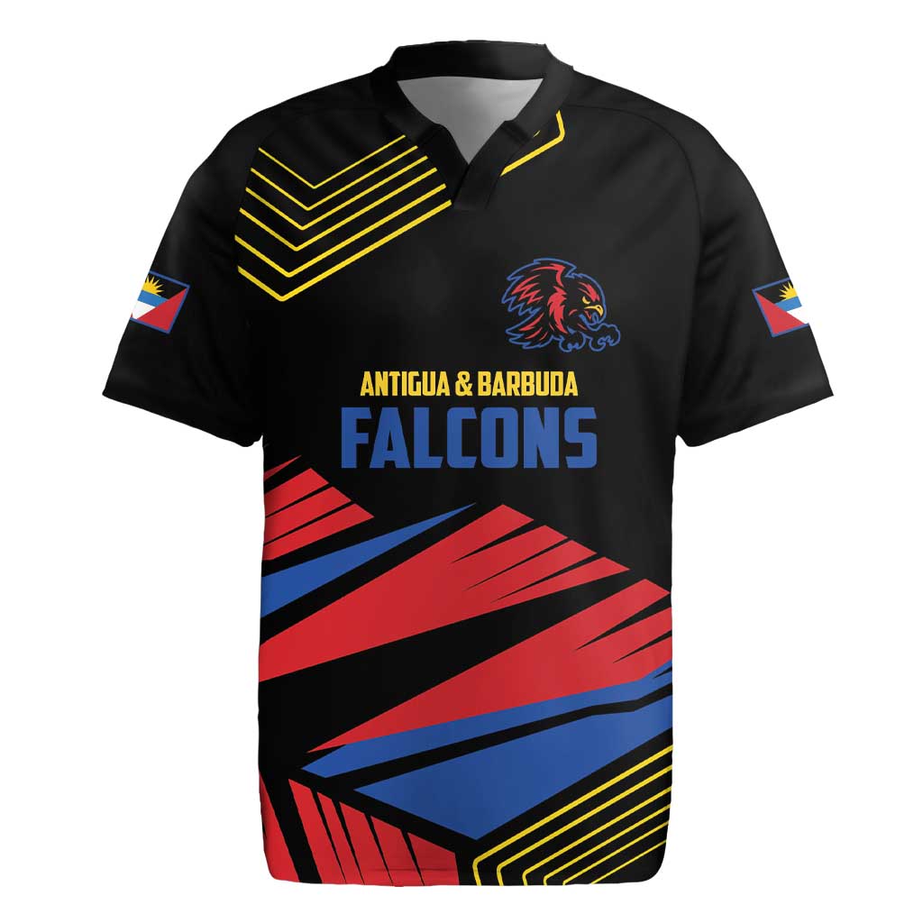 Custom Caribbean Cricket Antigua and Barbuda Rugby Jersey - Wonder Print Shop