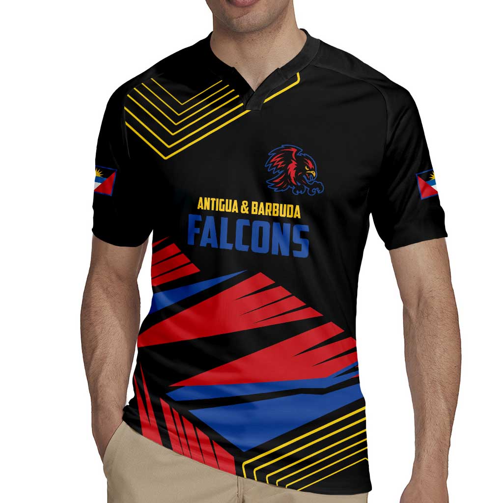 Custom Caribbean Cricket Antigua and Barbuda Rugby Jersey - Wonder Print Shop