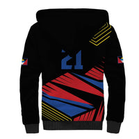 Custom Caribbean Cricket Antigua and Barbuda Sherpa Hoodie - Wonder Print Shop