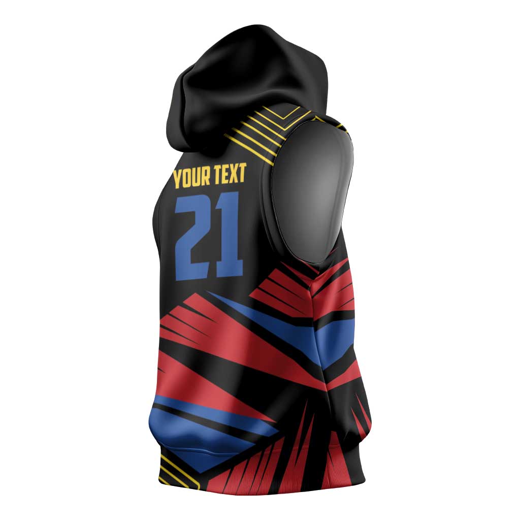 Custom Caribbean Cricket Antigua and Barbuda Sleeveless Hoodie - Wonder Print Shop