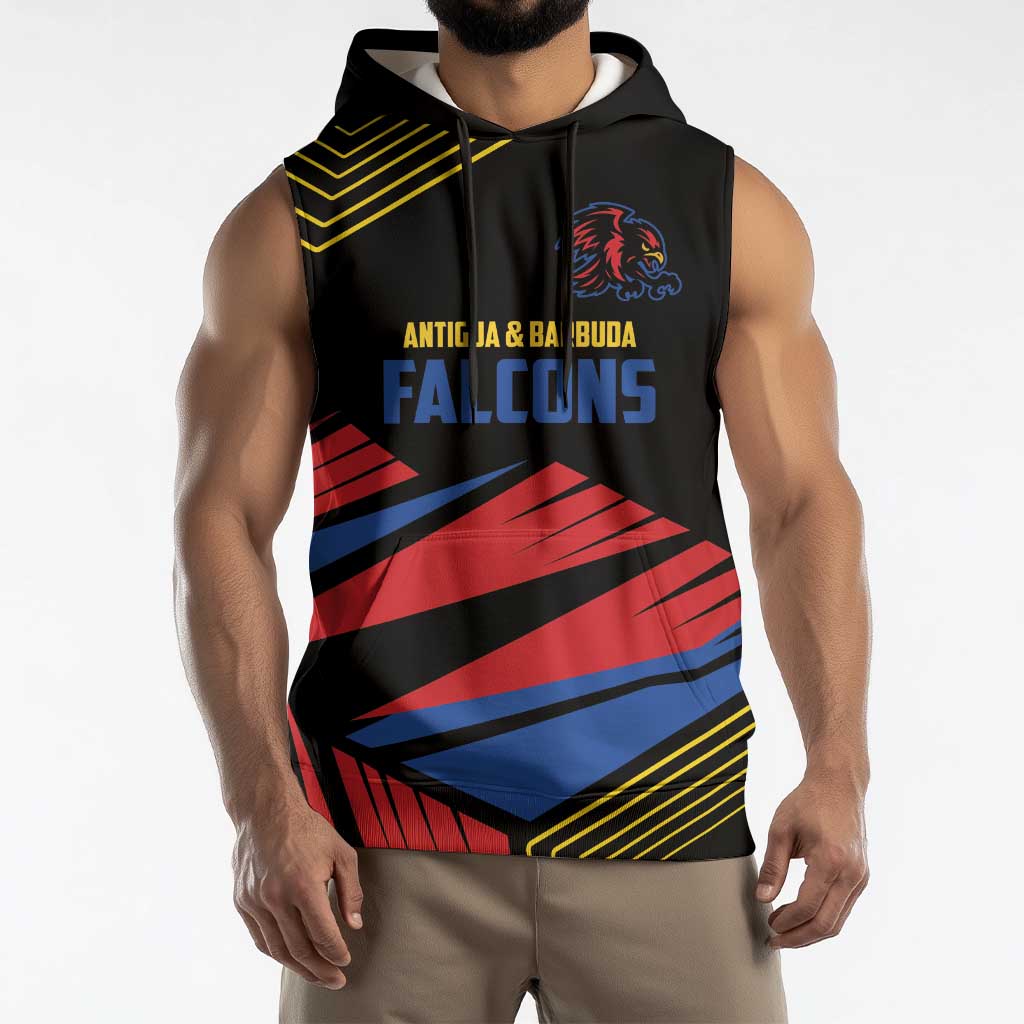 Custom Caribbean Cricket Antigua and Barbuda Sleeveless Hoodie - Wonder Print Shop