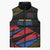 Custom Caribbean Cricket Antigua and Barbuda Sleeveless Puffer Jacket - Wonder Print Shop