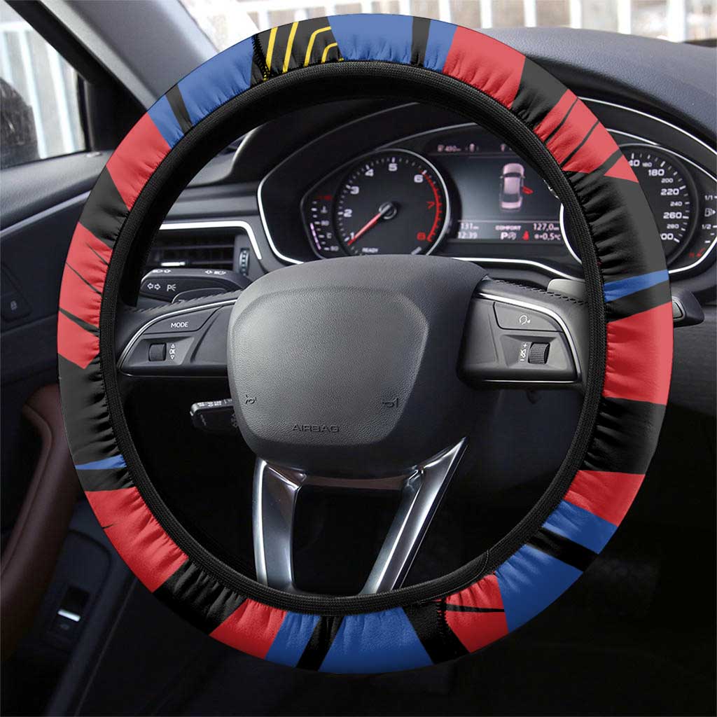Caribbean Cricket Antigua and Barbuda Steering Wheel Cover - Wonder Print Shop