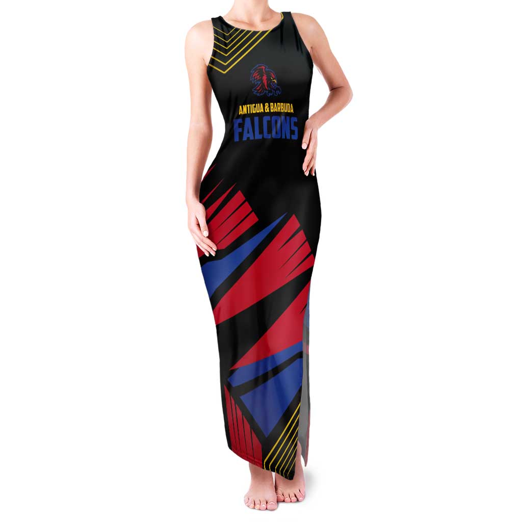 Custom Caribbean Cricket Antigua and Barbuda Tank Maxi Dress - Wonder Print Shop