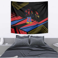 Custom Caribbean Cricket Antigua and Barbuda Tapestry - Wonder Print Shop