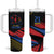 Custom Caribbean Cricket Antigua and Barbuda Tumbler With Handle - Wonder Print Shop