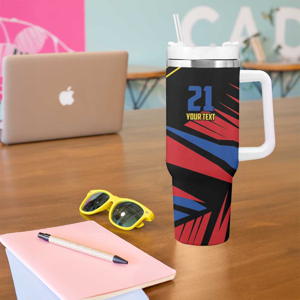 Custom Caribbean Cricket Antigua and Barbuda Tumbler With Handle - Wonder Print Shop
