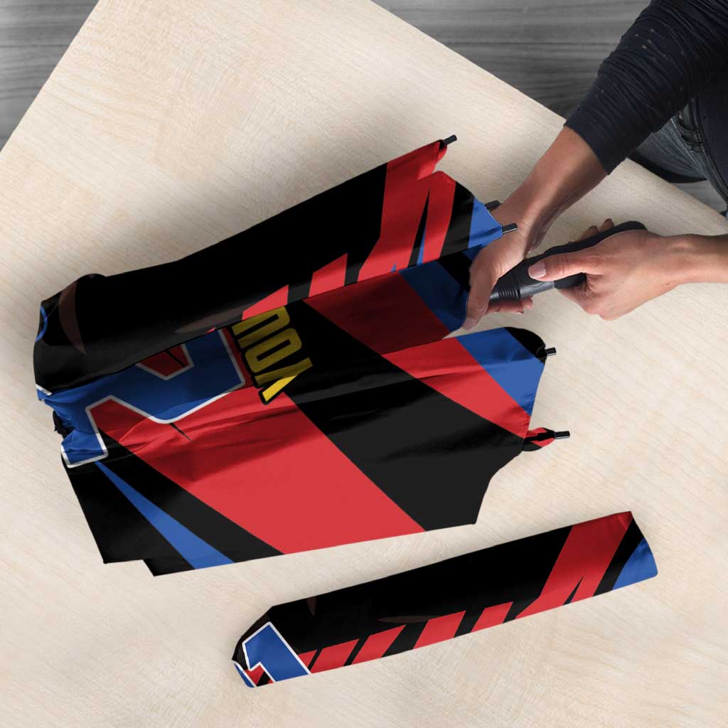 Custom Caribbean Cricket Antigua and Barbuda Umbrella - Wonder Print Shop