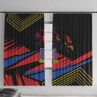 Custom Caribbean Cricket Antigua and Barbuda Window Curtain - Wonder Print Shop