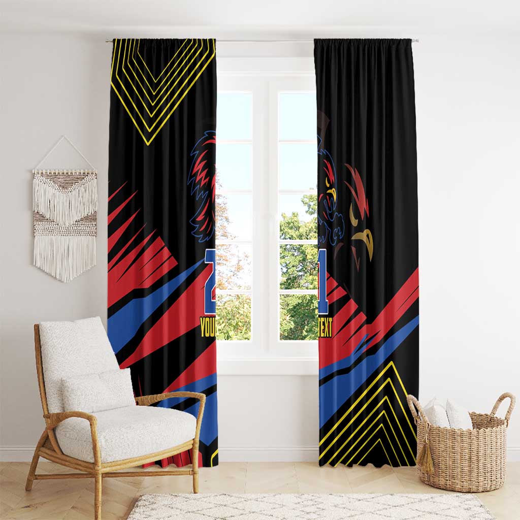 Custom Caribbean Cricket Antigua and Barbuda Window Curtain - Wonder Print Shop