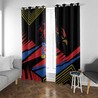 Custom Caribbean Cricket Antigua and Barbuda Window Curtain - Wonder Print Shop