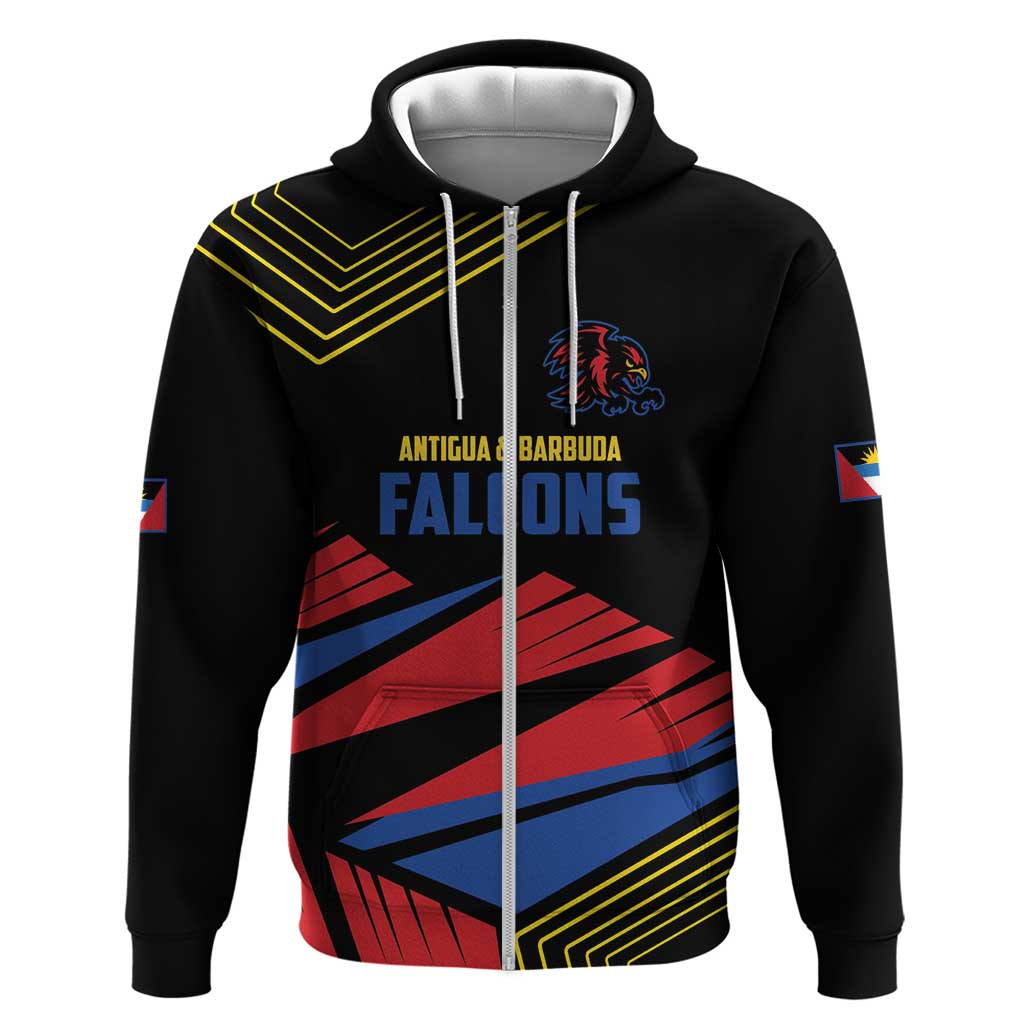 Custom Caribbean Cricket Antigua and Barbuda Zip Hoodie - Wonder Print Shop