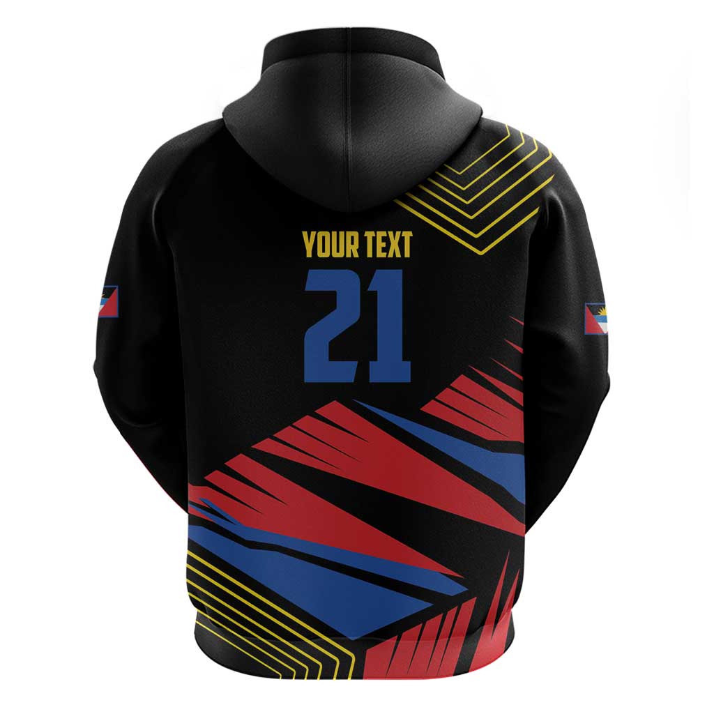 Custom Caribbean Cricket Antigua and Barbuda Zip Hoodie - Wonder Print Shop
