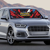 Caribbean Cricket Antigua and Barbuda Auto Sun Shade First Crown Forever Proud - Wonder Print Shop