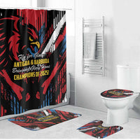 Caribbean Cricket Antigua and Barbuda Bathroom Set First Crown Forever Proud - Wonder Print Shop