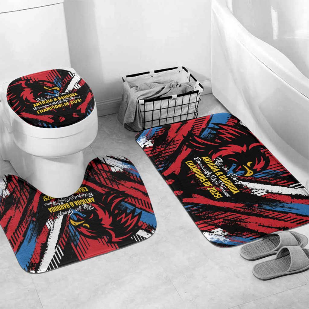 Caribbean Cricket Antigua and Barbuda Bathroom Set First Crown Forever Proud - Wonder Print Shop