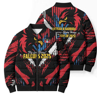 Caribbean Cricket Antigua and Barbuda Bomber Puffer Jacket First Crown Forever Proud - Wonder Print Shop