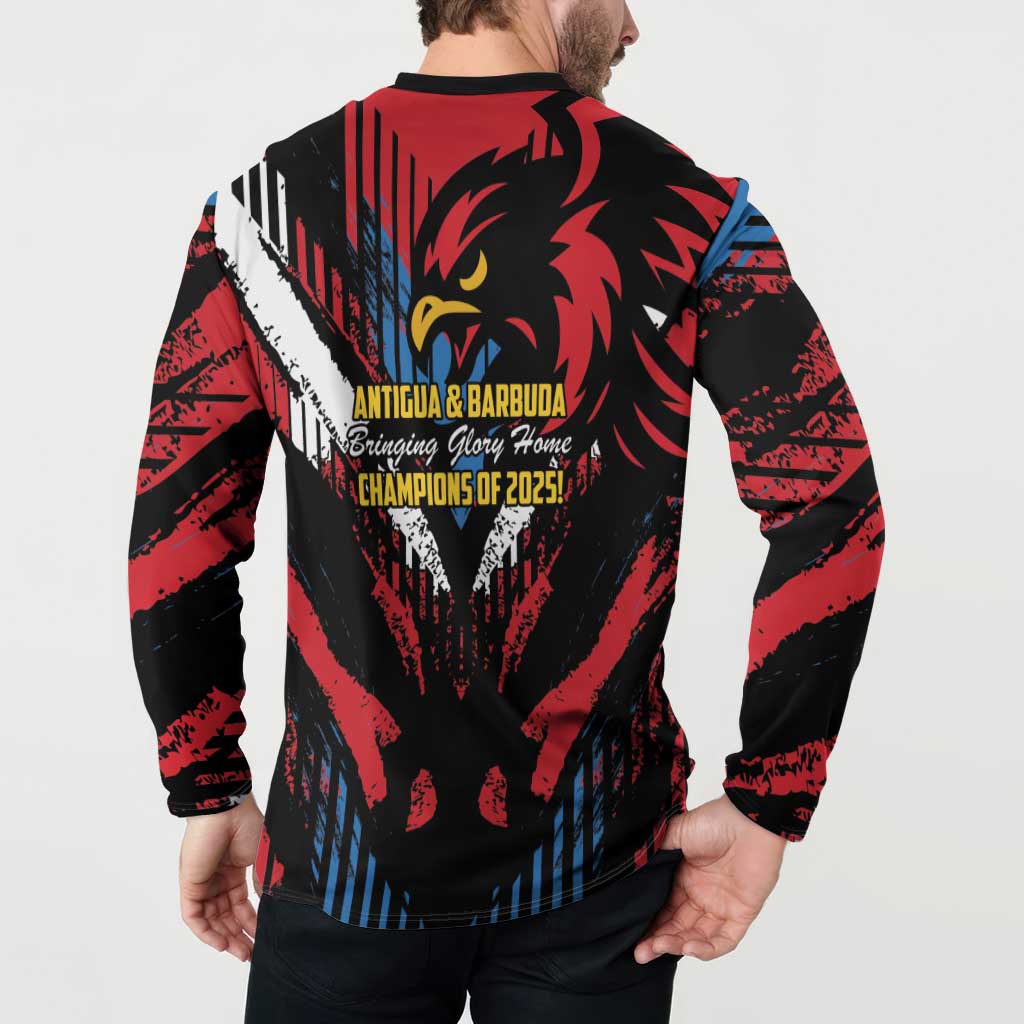 Caribbean Cricket Antigua and Barbuda Button Sweatshirt First Crown Forever Proud - Wonder Print Shop