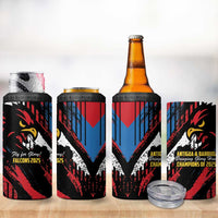 Caribbean Cricket Antigua and Barbuda 4 in 1 Can Cooler Tumbler First Crown Forever Proud - Wonder Print Shop