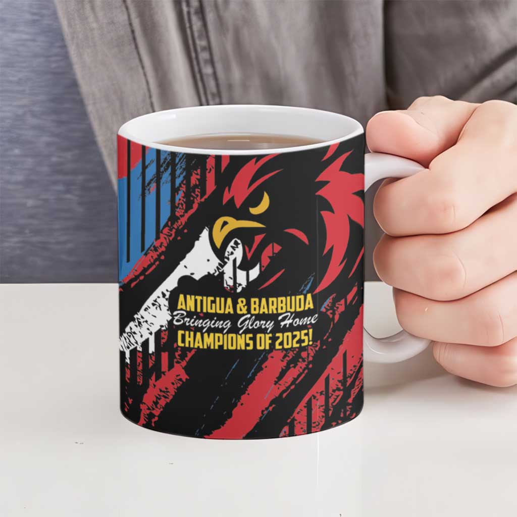 Caribbean Cricket Antigua and Barbuda Ceramic Mug First Crown Forever Proud - Wonder Print Shop