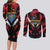 Caribbean Cricket Antigua and Barbuda Couples Matching Long Sleeve Bodycon Dress and Long Sleeve Button Shirt First Crown Forever Proud - Wonder Print Shop