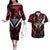 Caribbean Cricket Antigua and Barbuda Couples Matching Off The Shoulder Long Sleeve Dress and Hawaiian Shirt First Crown Forever Proud - Wonder Print Shop