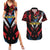 Caribbean Cricket Antigua and Barbuda Couples Matching Summer Maxi Dress and Hawaiian Shirt First Crown Forever Proud - Wonder Print Shop