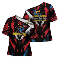 Caribbean Cricket Antigua and Barbuda Cross Shoulder Shirt First Crown Forever Proud - Wonder Print Shop