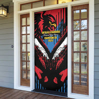 Caribbean Cricket Antigua and Barbuda Door Cover First Crown Forever Proud - Wonder Print Shop