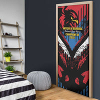 Caribbean Cricket Antigua and Barbuda Door Cover First Crown Forever Proud - Wonder Print Shop