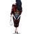 Caribbean Cricket Antigua and Barbuda Family Matching Off The Shoulder Long Sleeve Dress and Hawaiian Shirt First Crown Forever Proud - Wonder Print Shop